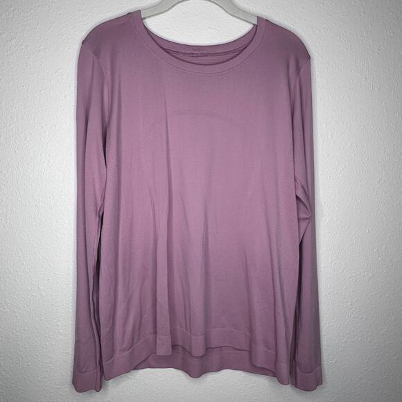 Lululemon Swiftly Relaxed Long Sleeve, Purple, Size 10 - Picture 2 of 8